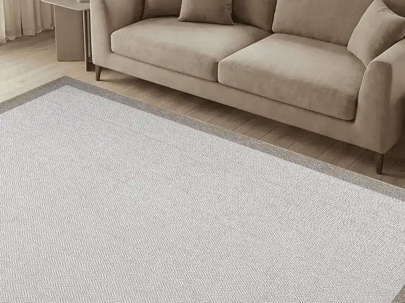 Binbirdesen Halı sisal görünümlü bej salon halısı oturma odasında