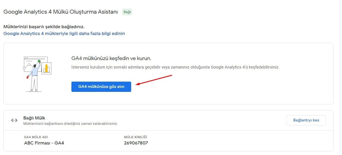 GA4 Mülkünüzü Keşfedin ve Kurun