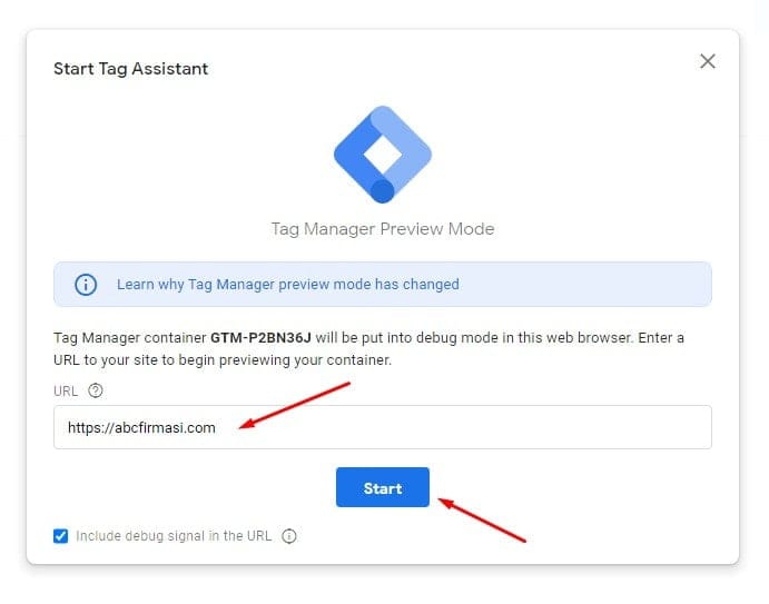 Google Tag Manager Önizleme'yi Çalıştır