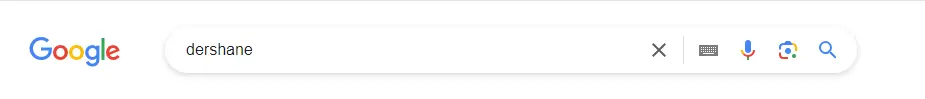 Google Arama Bölümü